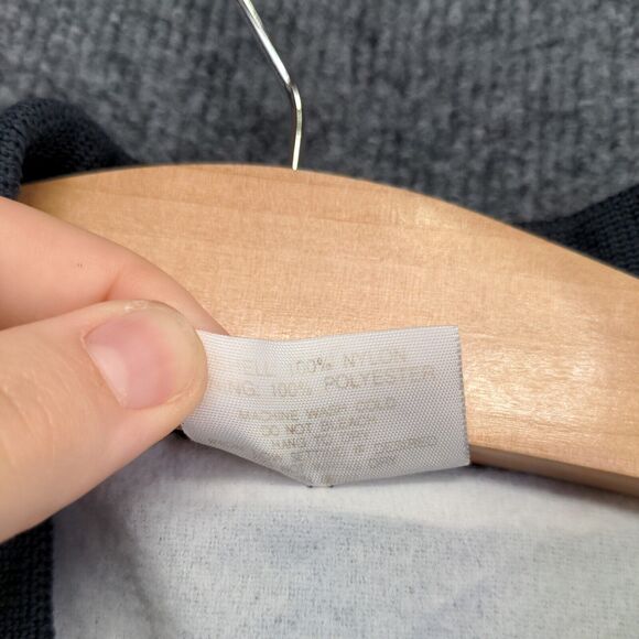 Men's Eagles Lodge #976 Bomber Jacket XXL Blue Snap Nylon Lined Vintage Made USA - Picture 10 of 13